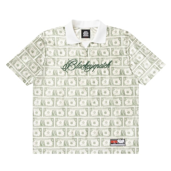 画像1: BlackEyePatch/DOLLAR BILL PATTERNED S/S GAMESHIRT（MULTI）