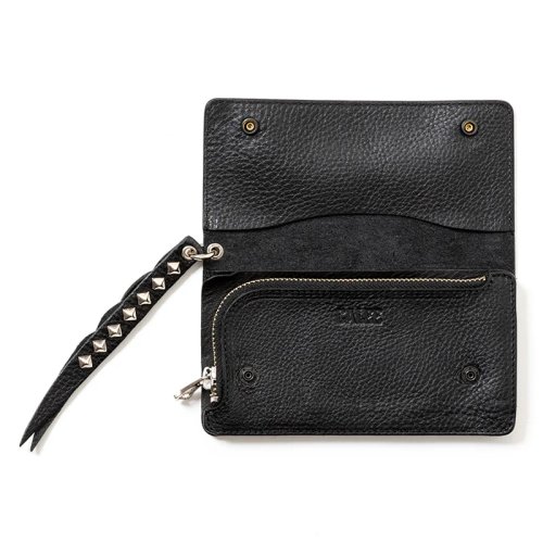 他の写真3: CALEE/PLANE LEATHER LONG WALLET ＜STUDS CHARM＞（BLACK）［ロングウォレットwithスタッズチャーム-25春夏］