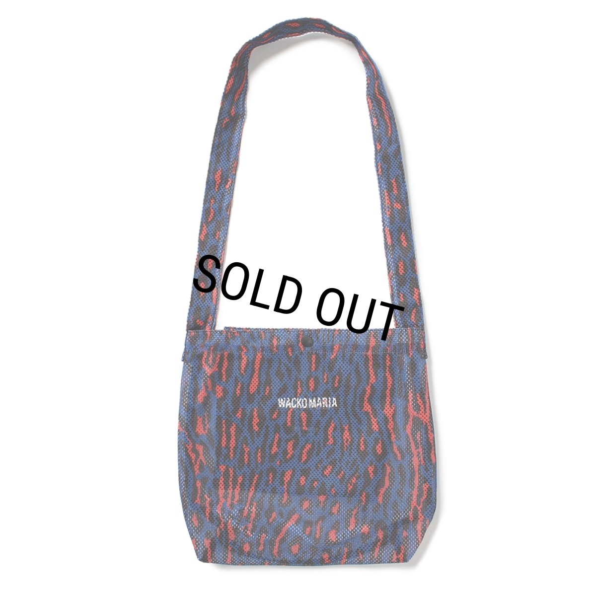 画像1: WACKO MARIA/SPEAK EASY / LEOPARD MESH SHOULDER BAG（BLUE）［レオパードメッシュショルダーバッグ-25春夏］ (1)
