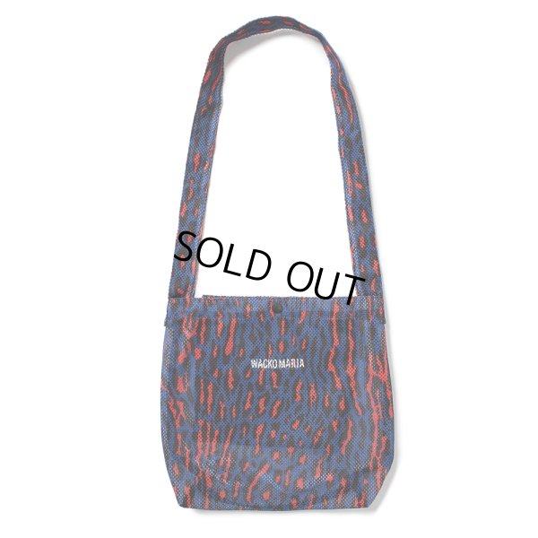 画像1: WACKO MARIA/SPEAK EASY / LEOPARD MESH SHOULDER BAG（BLUE）［レオパードメッシュショルダーバッグ-25春夏］