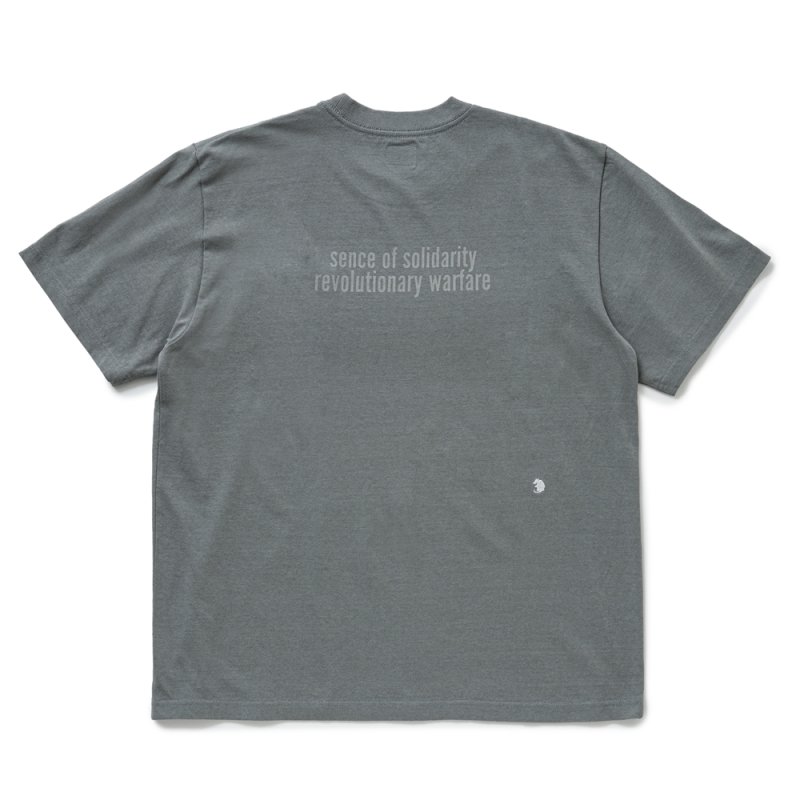 画像2: RATS/CIRCLE POCKET TEE BACK PRINT（GRAY）［プリントポケT-25春夏］