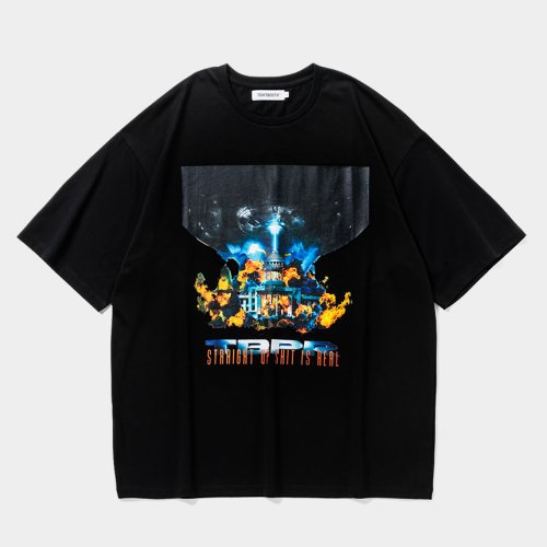 他の写真1: TIGHTBOOTH/INDEPENDENCE S/S T-SHIRT（Black）［プリントT-25夏］