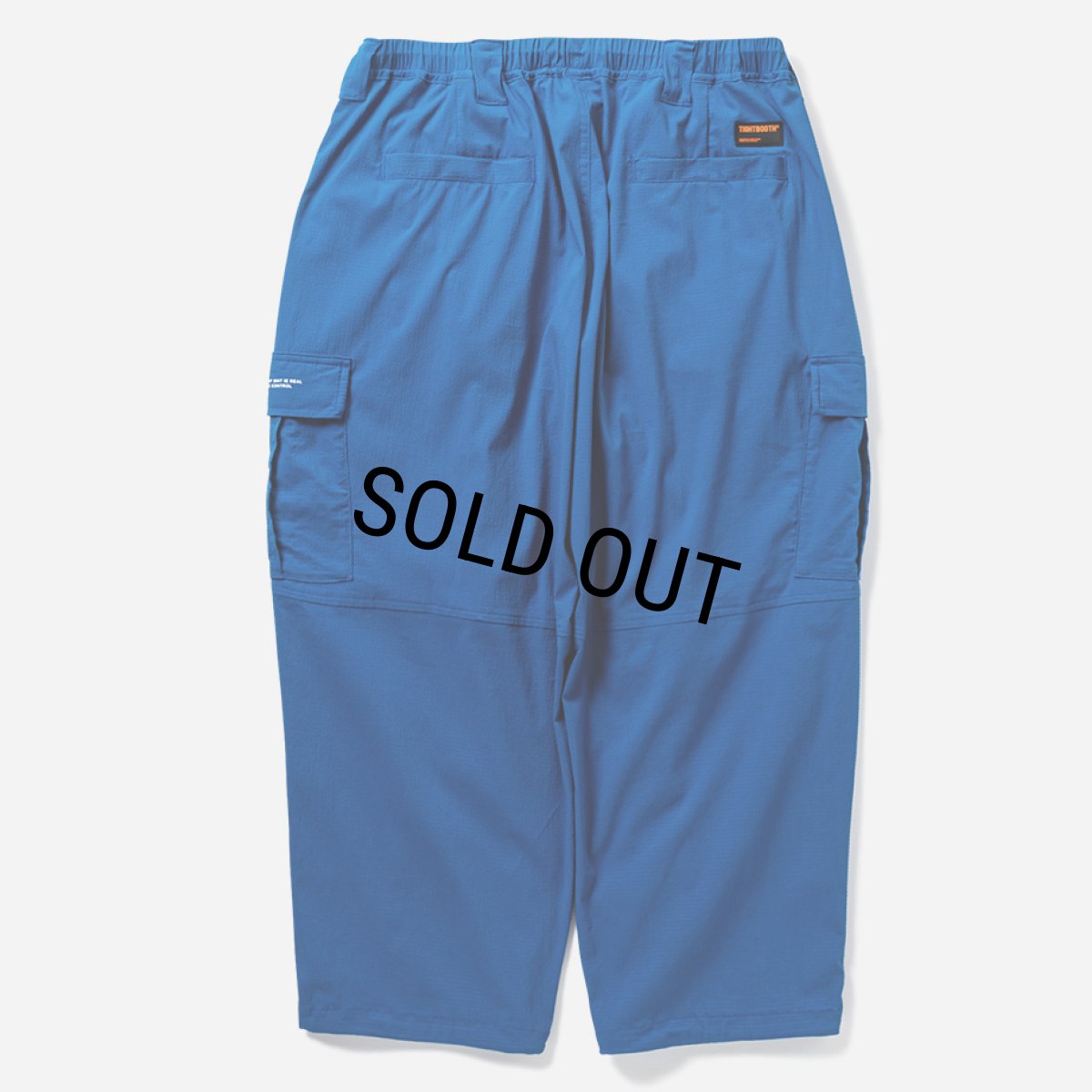 画像2: TIGHTBOOTH/SEERSUCKER CARGO BALLOON PANTS（Blue）［シアサッカーカーゴバルーンパンツ-25夏］ (2)