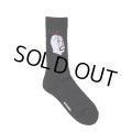 WACKO MARIA/MASK JACQUARD SOCKS（BLACK）［マスクジャガードソックス-25春夏］