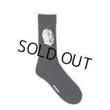 WACKO MARIA/MASK JACQUARD SOCKS（BLACK）［マスクジャガードソックス-25春夏］