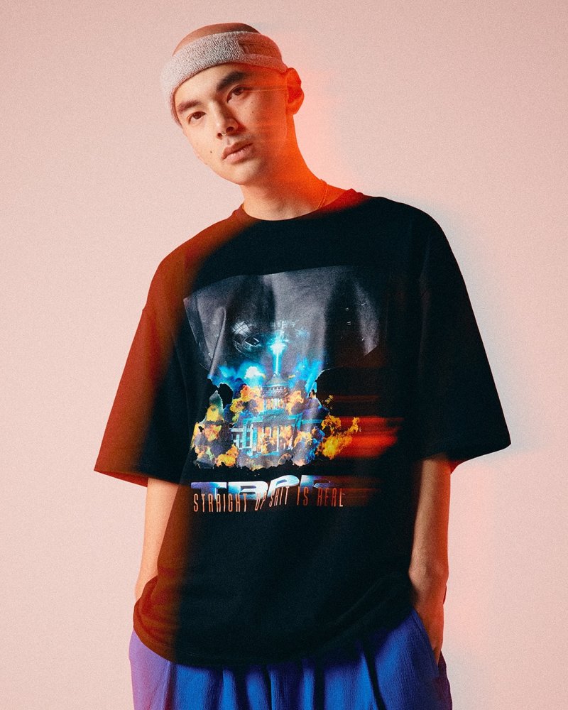 画像3: TIGHTBOOTH/INDEPENDENCE S/S T-SHIRT（Black）［プリントT-25夏］