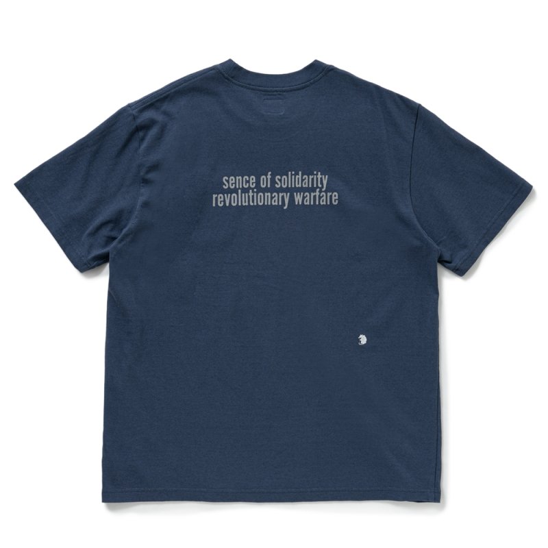 画像2: RATS/CIRCLE POCKET TEE BACK PRINT（NAVY）［プリントポケT-25春夏］