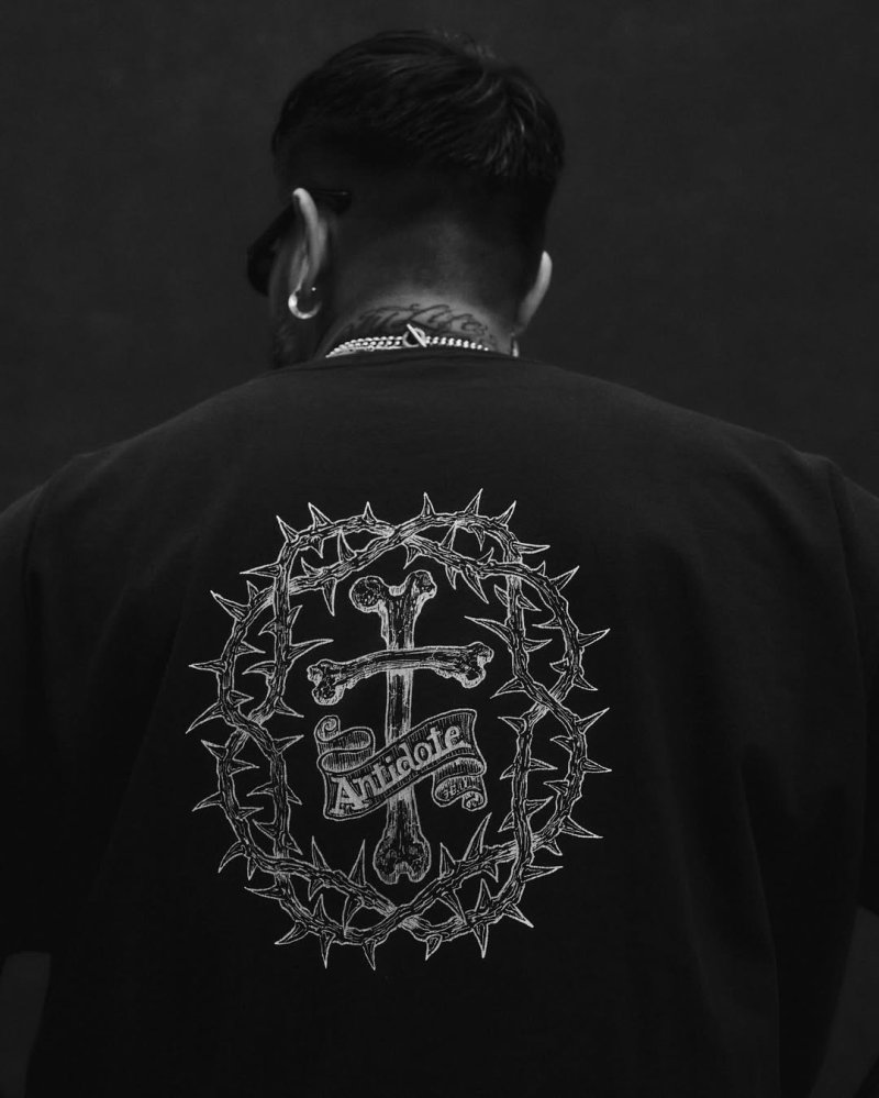 画像3: ANTIDOTE BUYERS CLUB/Fade Wash S/S Tee（Skull Jesus）（Black）