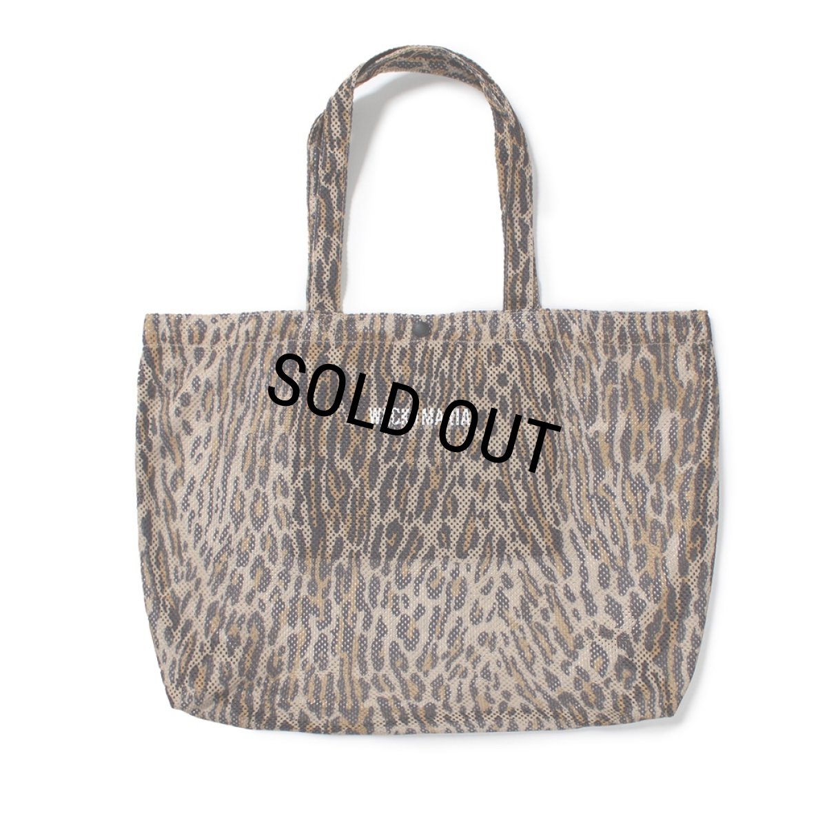 画像1: WACKO MARIA/SPEAK EASY / LEOPARD MESH TOTE BAG（BEIGE）［レオパードメッシュトートバッグ-25春夏］ (1)