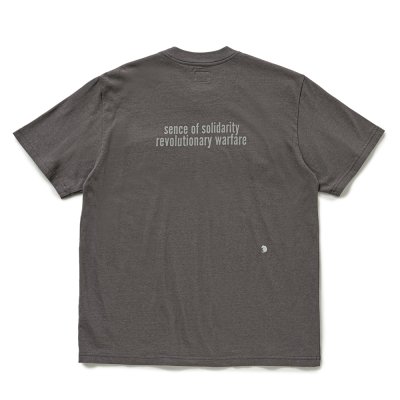 画像2: RATS/CIRCLE POCKET TEE BACK PRINT（CHARCOAL）［プリントポケT-25春夏］