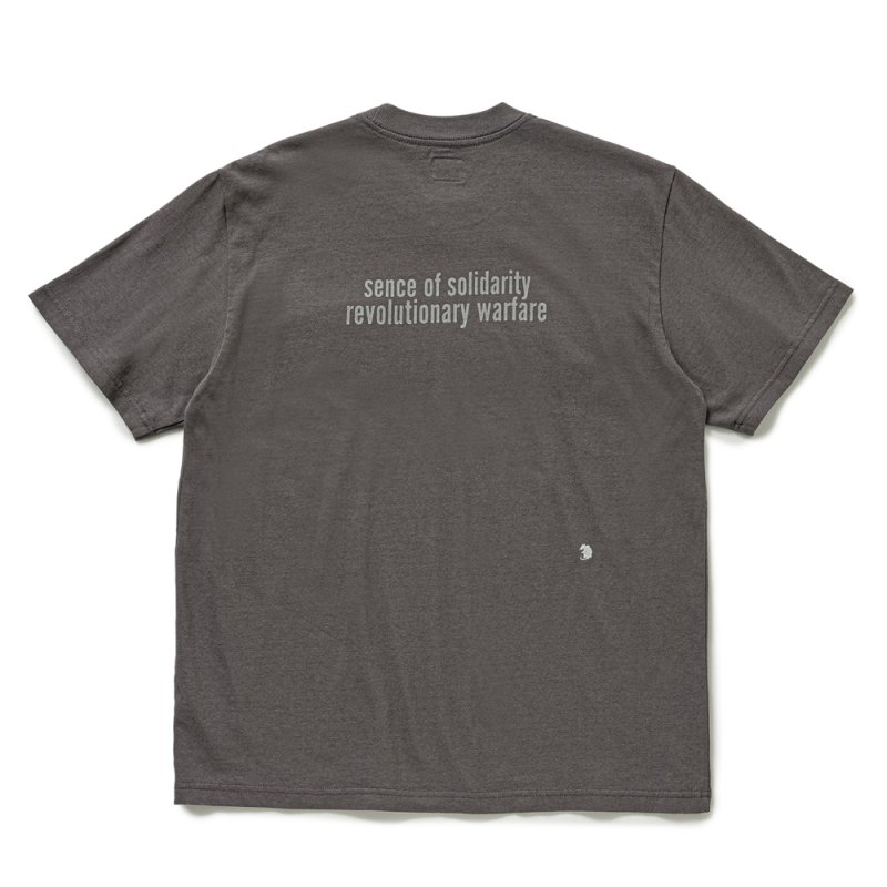 画像2: RATS/CIRCLE POCKET TEE BACK PRINT（CHARCOAL）［プリントポケT-25春夏］