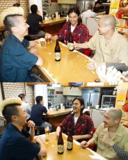 画像3: WACKO MARIA/56 TATTOO STUDIO / HAWAIIAN SHIRT（NAVY）［ハワイアンシャツ-25春夏］ (3)