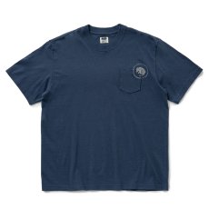画像1: RATS/CIRCLE POCKET TEE BACK PRINT（NAVY）［プリントポケT-25春夏］ (1)