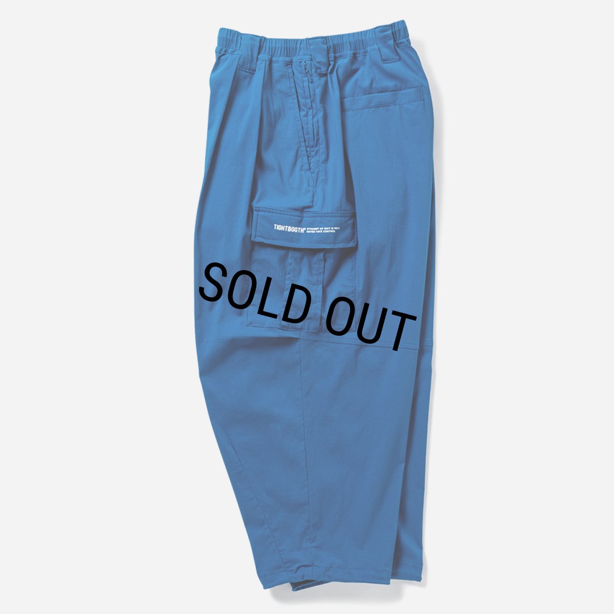 画像3: TIGHTBOOTH/SEERSUCKER CARGO BALLOON PANTS（Blue）［シアサッカーカーゴバルーンパンツ-25夏］ (3)