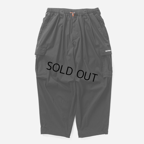 画像1: TIGHTBOOTH/SEERSUCKER CARGO BALLOON PANTS（Black）［シアサッカーカーゴバルーンパンツ-25夏］