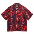 画像1: WACKO MARIA/56 TATTOO STUDIO / HAWAIIAN SHIRT（NAVY）［ハワイアンシャツ-25春夏］ (1)