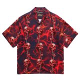 WACKO MARIA/56 TATTOO STUDIO / HAWAIIAN SHIRT（NAVY）［ハワイアンシャツ-25春夏］