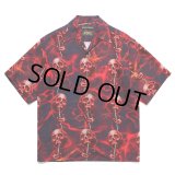 WACKO MARIA/56 TATTOO STUDIO / HAWAIIAN SHIRT（NAVY）［ハワイアンシャツ-25春夏］