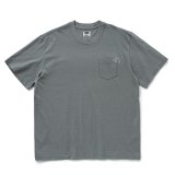 RATS/CIRCLE POCKET TEE BACK PRINT（GRAY）［プリントポケT-25春夏］