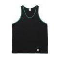 WACKO MARIA/WASHED HEAVY WEIGHT RINGER TANK TOP（BLACK）［リンガータンクトップ-25春夏］
