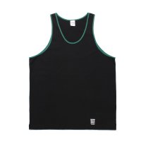 WACKO MARIA/WASHED HEAVY WEIGHT RINGER TANK TOP（BLACK）［リンガータンクトップ-25春夏］