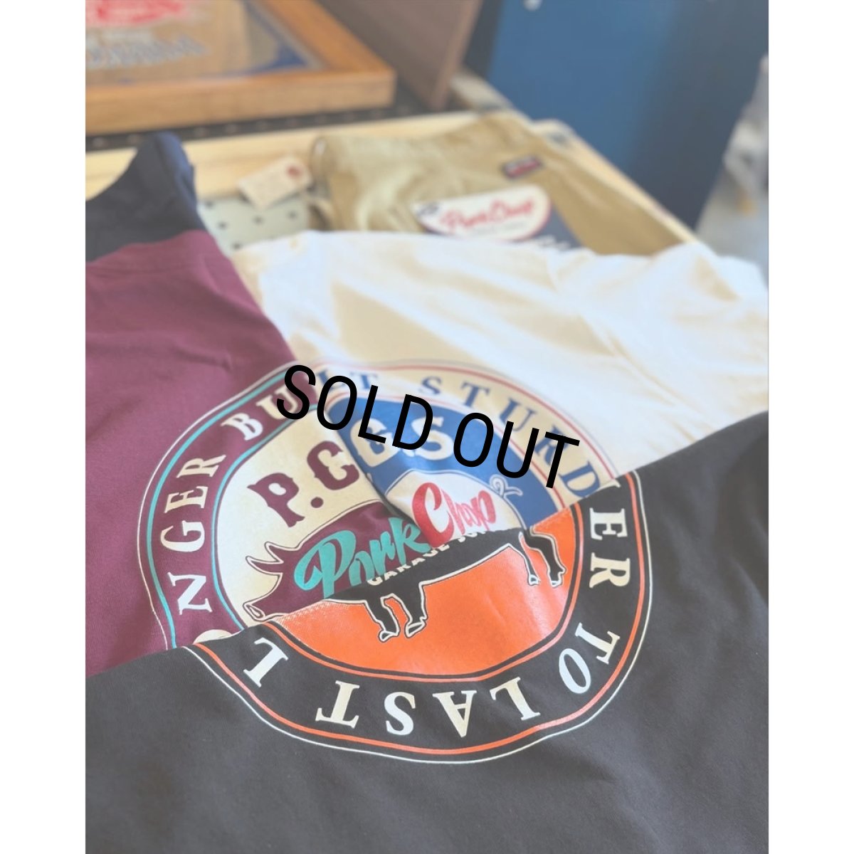 画像6: PORKCHOP/CIRCLE PORK TEE（BURGUNDY）［サークルポークT-25春夏］ (6)