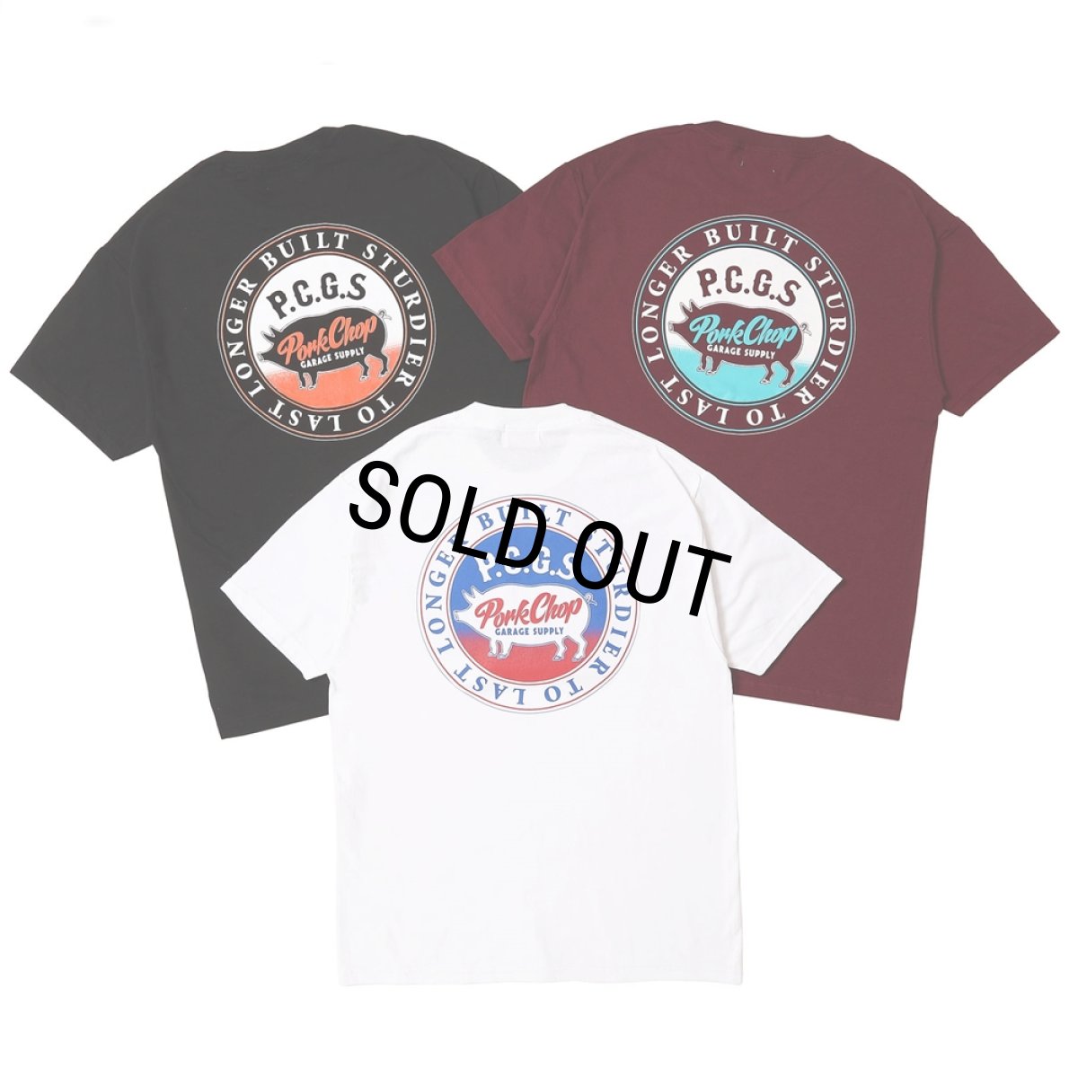 画像7: PORKCHOP/CIRCLE PORK TEE（BURGUNDY）［サークルポークT-25春夏］ (7)