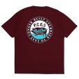 画像1: PORKCHOP/CIRCLE PORK TEE（BURGUNDY）［サークルポークT-25春夏］ (1)