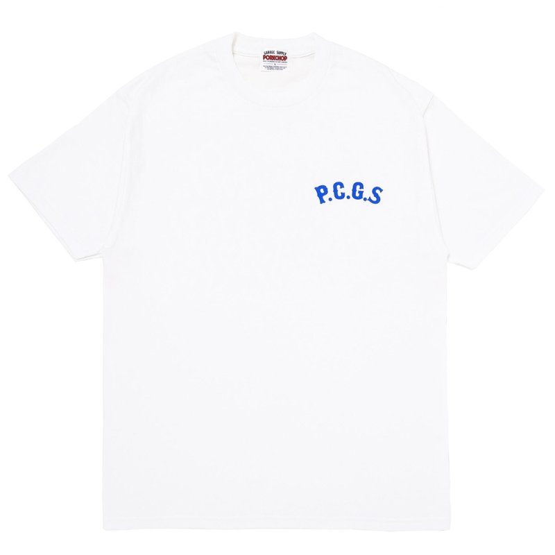 画像1: PORKCHOP/CIRCLE PORK TEE（WHITE）［サークルポークT-25春夏］