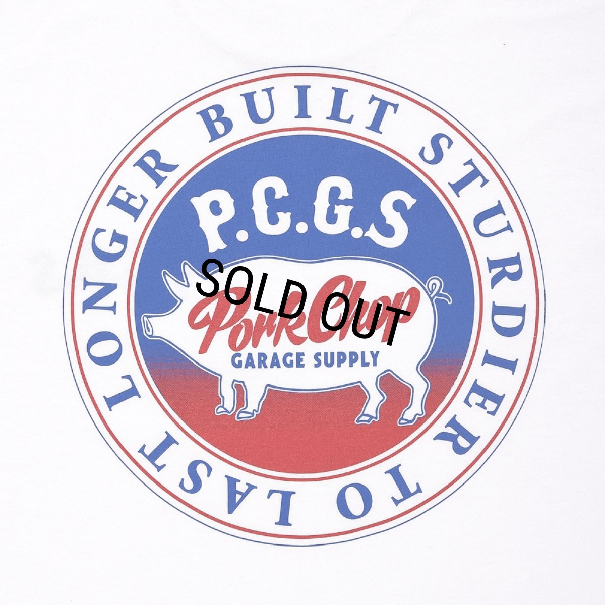 画像4: PORKCHOP/CIRCLE PORK TEE（WHITE）［サークルポークT-25春夏］ (4)