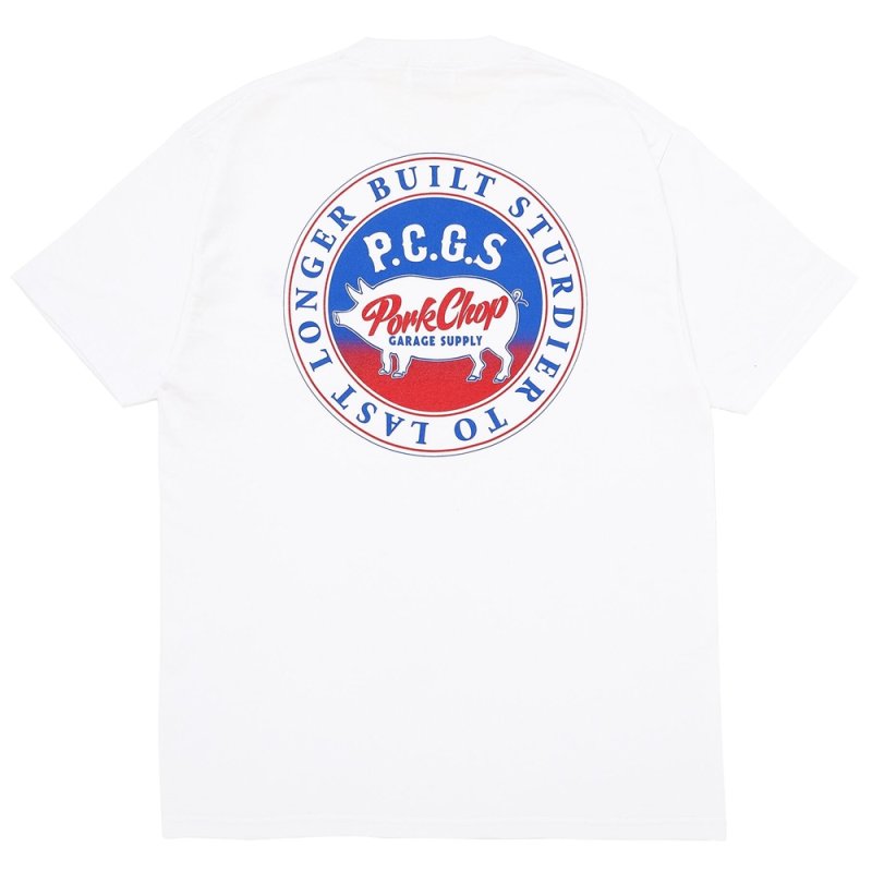 画像2: PORKCHOP/CIRCLE PORK TEE（WHITE）［サークルポークT-25春夏］