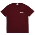 画像2: PORKCHOP/CIRCLE PORK TEE（BURGUNDY）［サークルポークT-25春夏］ (2)