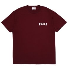 画像2: PORKCHOP/CIRCLE PORK TEE（BURGUNDY）［サークルポークT-25春夏］ (2)