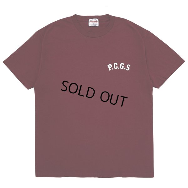 画像2: PORKCHOP/CIRCLE PORK TEE（BURGUNDY）［サークルポークT-25春夏］