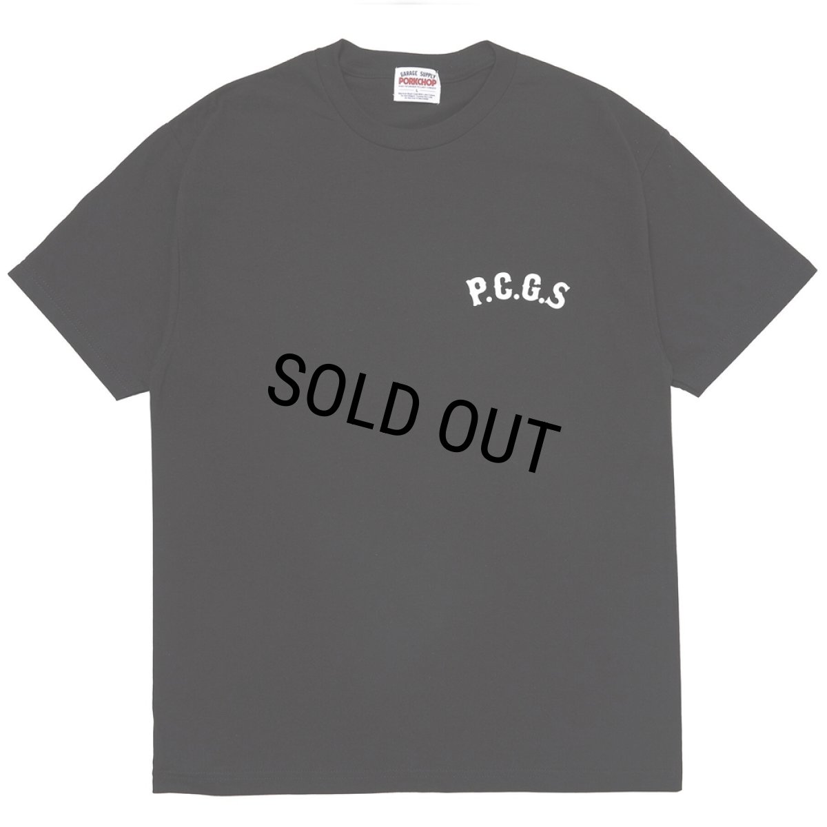 画像2: PORKCHOP/CIRCLE PORK TEE（BLACK）［サークルポークT-25春夏］ (2)