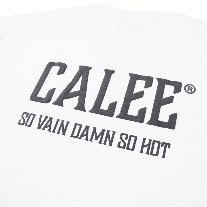 画像3: CALEE/× SHELTECH CALEE NATIONAL LOGO WIDE TEE（WHITE）［ワイドT-25春夏］