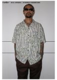 画像2: exodus/BIG BAMBOO HAWAIIAN SHIRT（GREY）［ビッグバンブーハワイアンシャツ-25春夏］ (2)