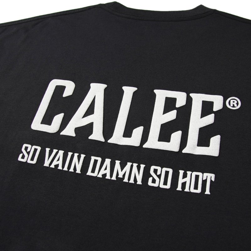 画像3: CALEE/× SHELTECH CALEE NATIONAL LOGO WIDE TEE（BLACK）［ワイドT-25春夏］