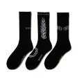 画像1: ANTIDOTE BUYERS CLUB/3 Pack Socks（Black） (1)
