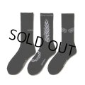 ANTIDOTE BUYERS CLUB/3 Pack Socks（Black）