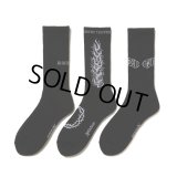 ANTIDOTE BUYERS CLUB/3 Pack Socks（Black）