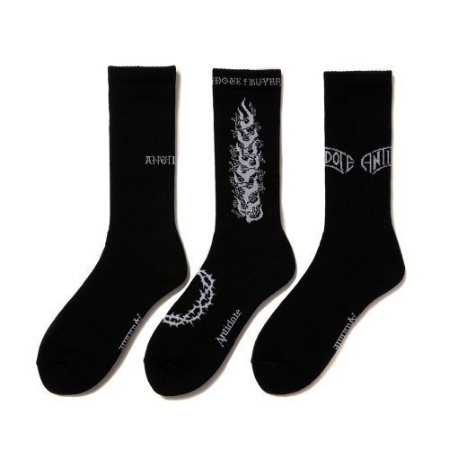 他の写真1: ANTIDOTE BUYERS CLUB/3 Pack Socks（Black）