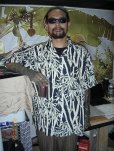 画像2: exodus/BIG BAMBOO HAWAIIAN SHIRT（BLACK）［ビッグバンブーハワイアンシャツ-25春夏］ (2)