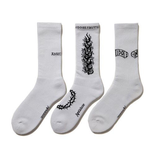 他の写真1: ANTIDOTE BUYERS CLUB/3 Pack Socks（White）