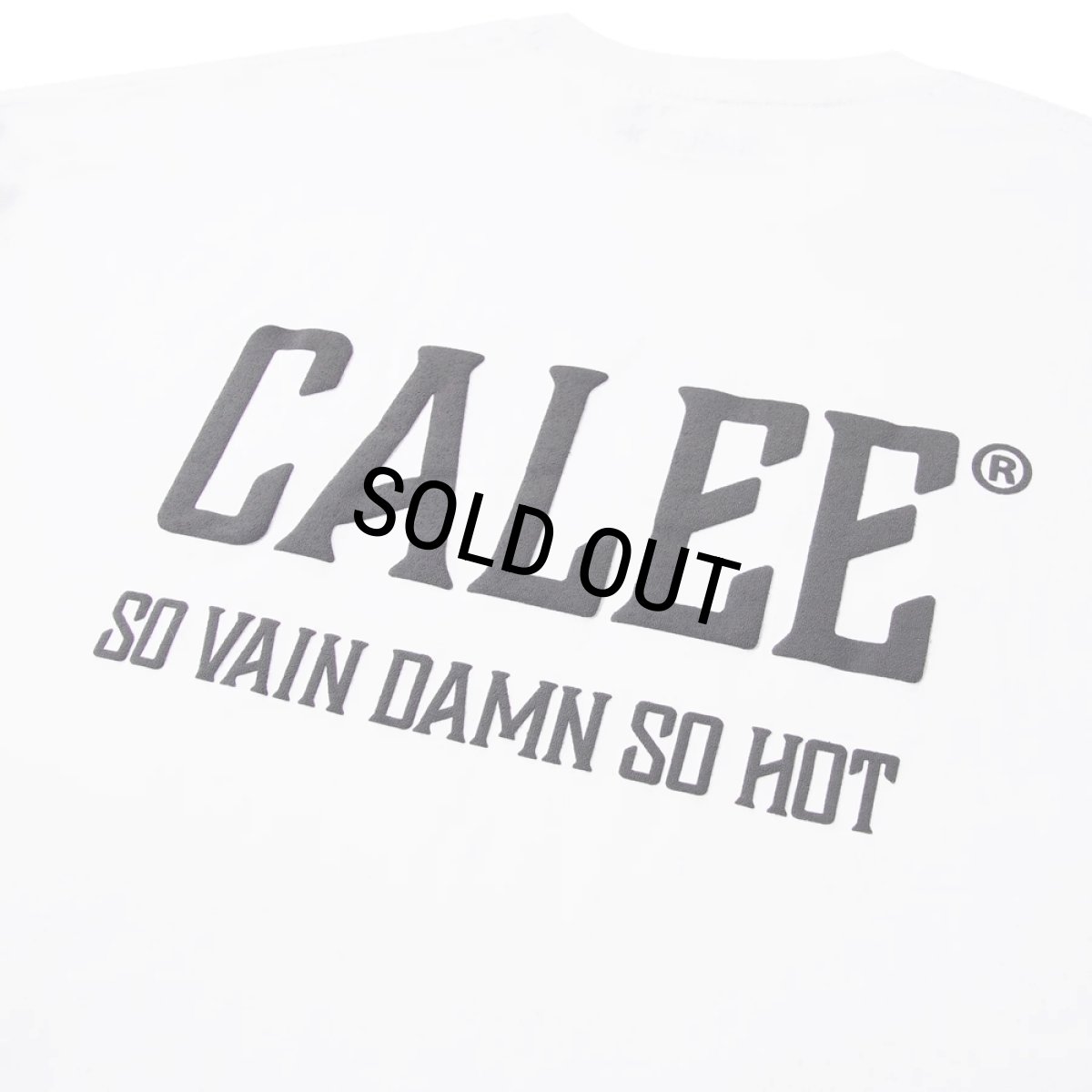 画像5: CALEE/× SHELTECH CALEE NATIONAL LOGO WIDE TEE（WHITE）［ワイドT-25春夏］ (5)