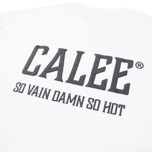 画像5: CALEE/× SHELTECH CALEE NATIONAL LOGO WIDE TEE（WHITE）［ワイドT-25春夏］