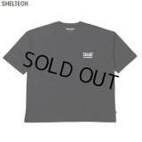CALEE/× SHELTECH CALEE NATIONAL LOGO WIDE TEE（BLACK）［ワイドT-25春夏］