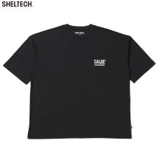 画像1: CALEE/× SHELTECH CALEE NATIONAL LOGO WIDE TEE（BLACK）［ワイドT-25春夏］ (1)