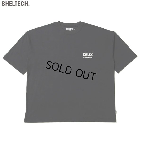 画像1: CALEE/× SHELTECH CALEE NATIONAL LOGO WIDE TEE（BLACK）［ワイドT-25春夏］