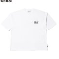 CALEE/× SHELTECH CALEE NATIONAL LOGO WIDE TEE（WHITE）［ワイドT-25春夏］